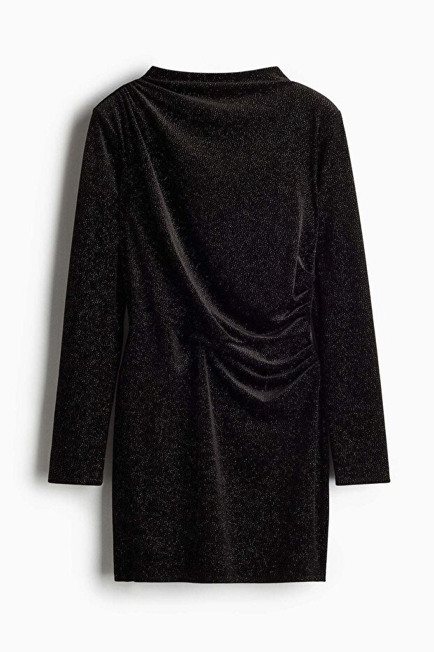 Shoulder-pad mini dress