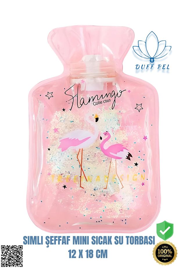 1 ADETYSimli Şeffaf Mini Sıcak Su Torbası | Simli Mini Sıcak Su Torbası 12 x 18 cm - 4