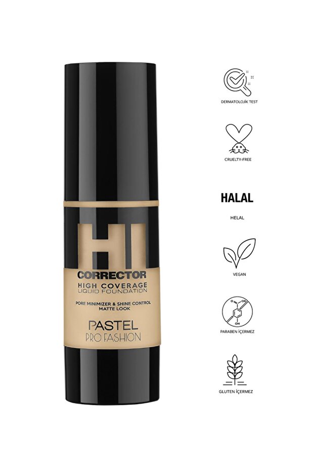 High Coverage Liquid Foundation - Likit Fondöten 404 - 3