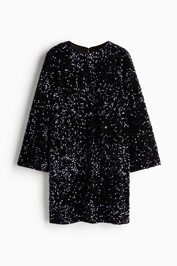 Sequined A-line dress