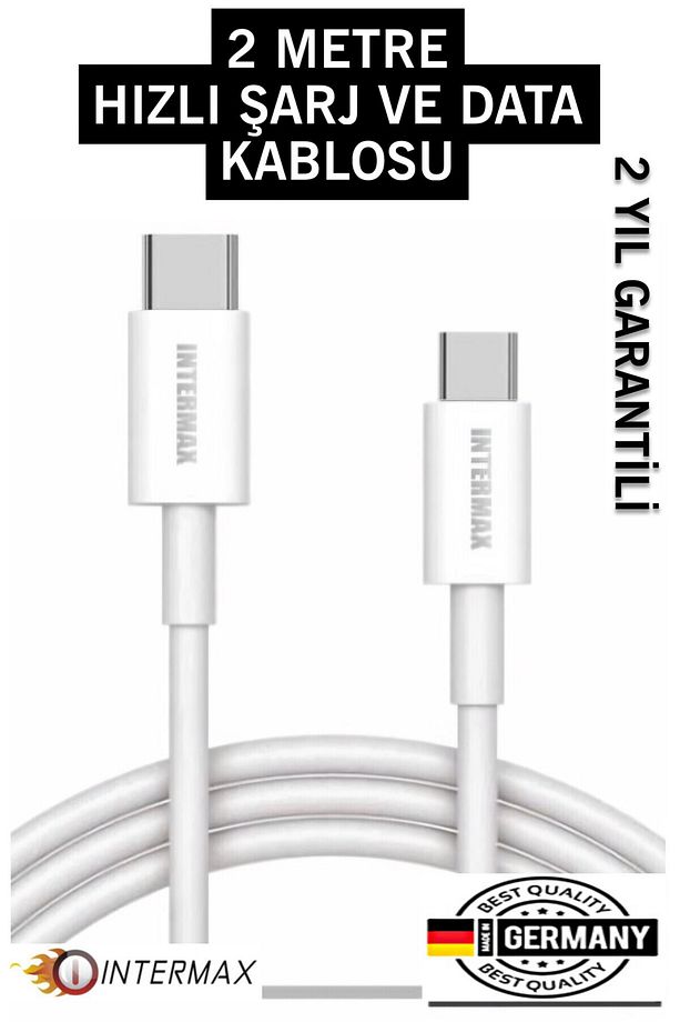 Iphone15/16 Pro/promax Ve Samsung Uyumlu 60watt 2metre Type-c To Type-c Hızlı Şarj Ve Data Kablosu - 1