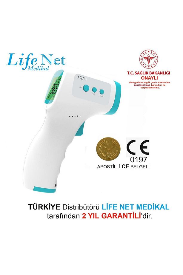 Temassız Ateş Ölçer Kızıl Ötesi Vücut Ve Alından Termometre 11c - 2