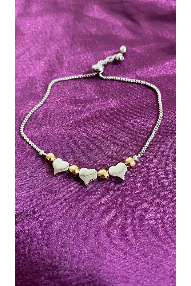 Stylish Heart Adjustable Bracelet - 3
