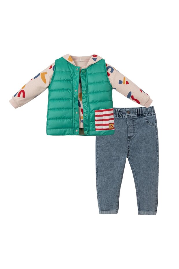 Painted Baby Boy Inflatable Vest Triple Set