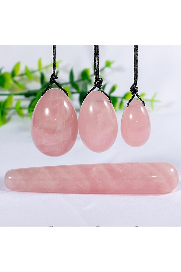 4'lü Kuvars Yoni Egg - 1