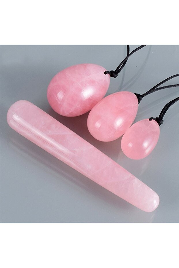 4'lü Kuvars Yoni Egg - 2