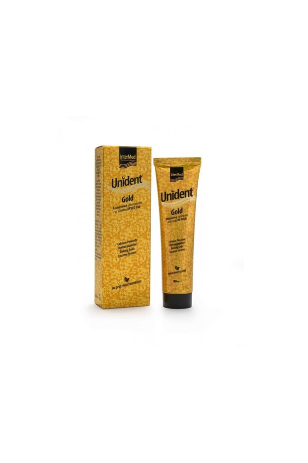 Intermed Unident Gold Whitening Toothpaste 100Ml