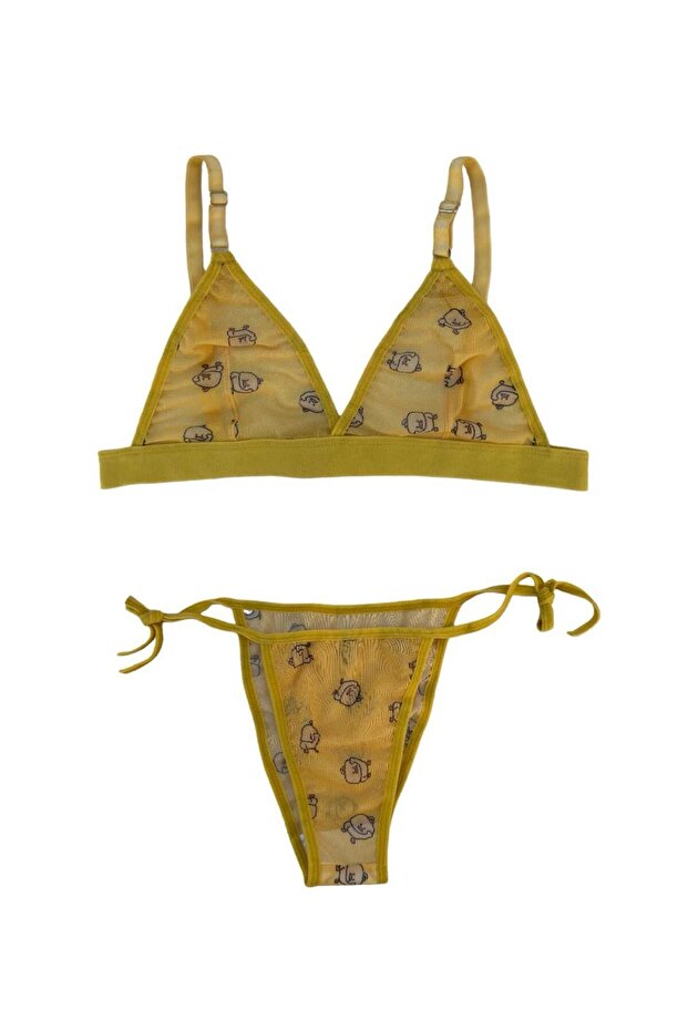 Patterned Underwear Set - 1