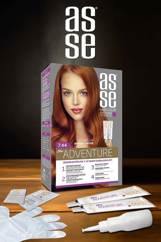 Adventure Set Saç Boyası No:7.44 Kumral Bakır - 2