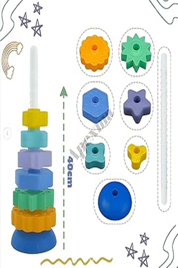 Rotating Crazy Tower Toy