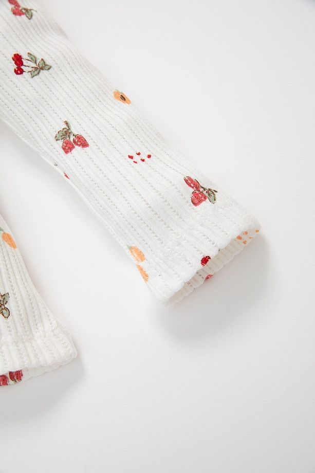 Kız Bebek Meyve Desenli Uzun Kollu Üst Uzun Alt Pijama Takımı D1809a524au - 4