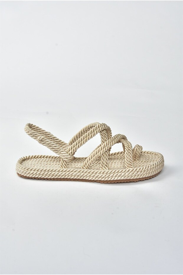 Hellbraune Damensandalen F470135104 - 5