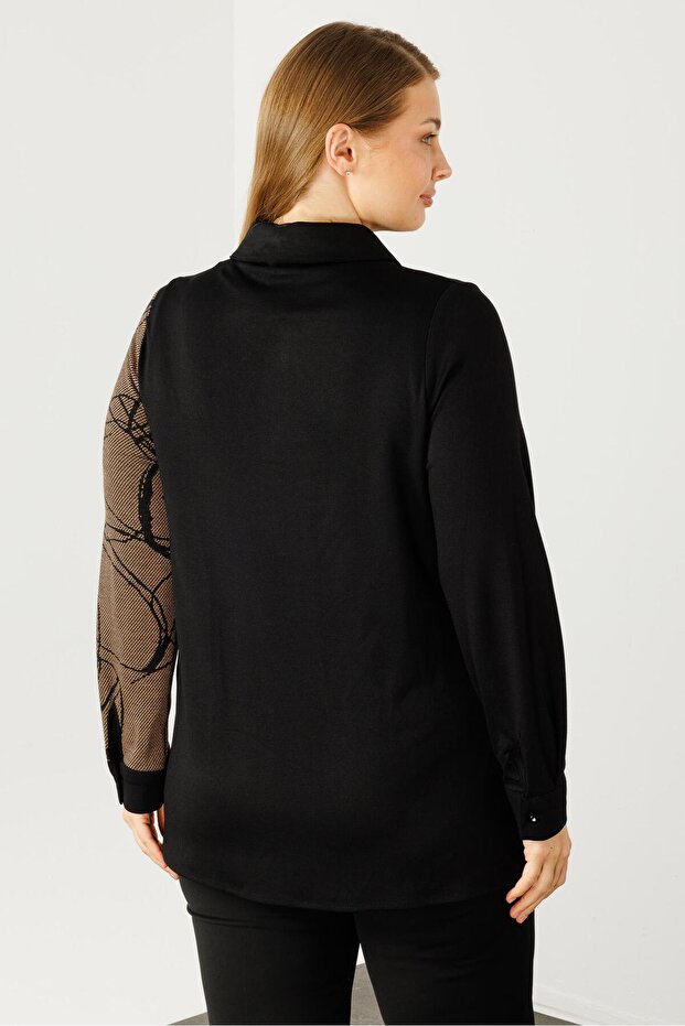 Modailgi Jakarlı Gömlek Bej - 5