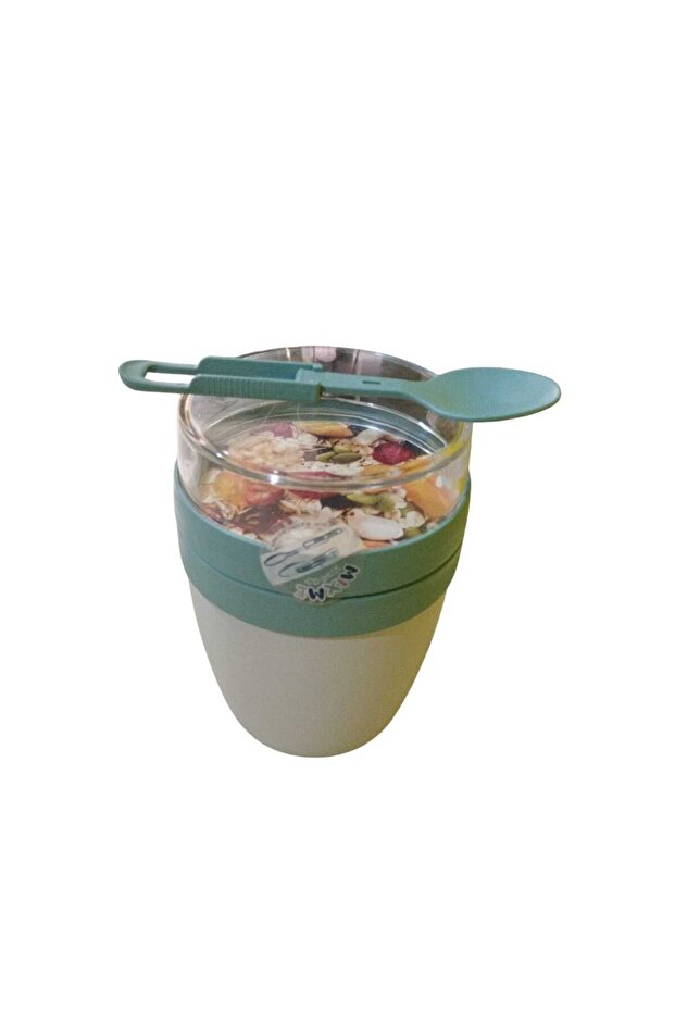Mixme Go Muesli Container 650 Ml. With Folding Spoon - 4