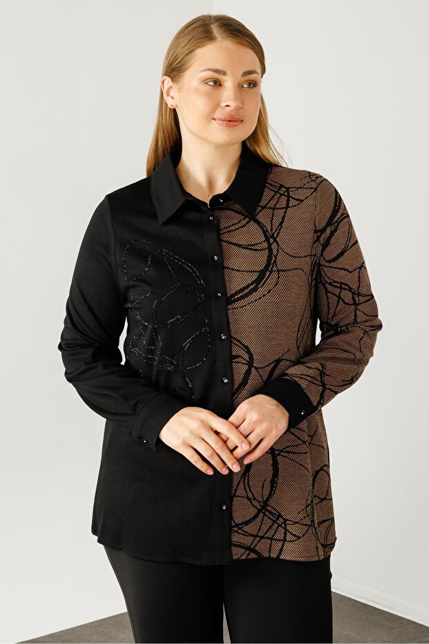 Modailgi Jakarlı Gömlek Bej - 3