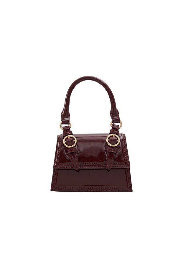 Women's Pink Handbag With Multi Pocket Interior