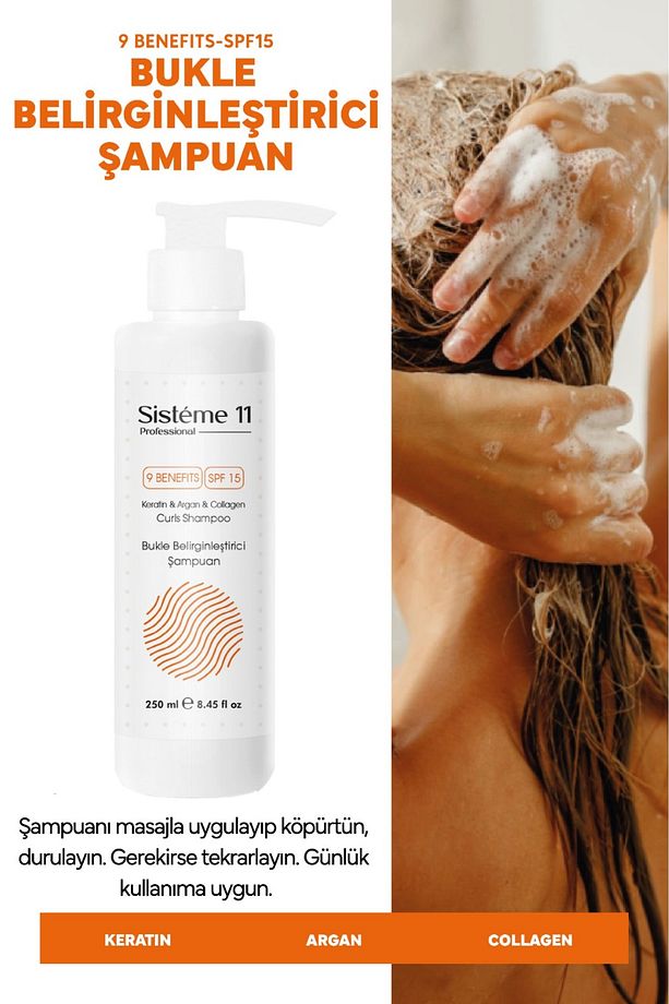 Sisteme 11 Bukle Belirginleştirici Şampuan 250 ml 8684091009153 - 2