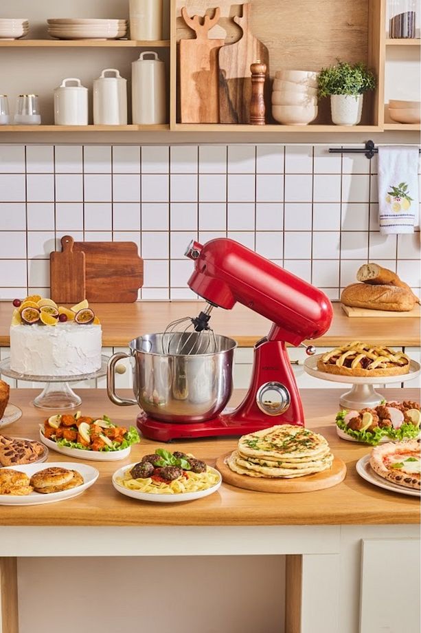 Powercast Chef Döküm Stand Mikser Rudolph Red Mutfak Şefi 1800W 6,2 Lt - 1