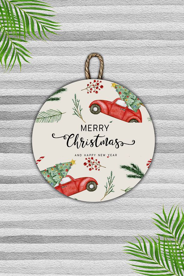 Modern Dijital Baskı Christmas, Yılbaşı, Yeni Yıl Paspas ve Kapı süsü - Kapi onu Paspasi - 4