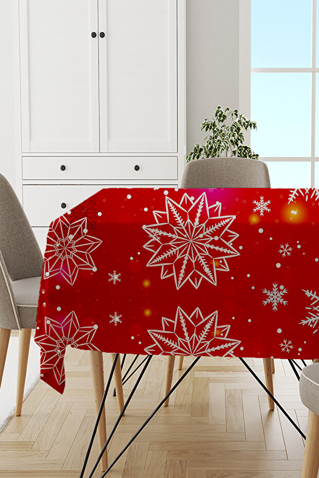 Red New Year New Year Christmas Christmas Tablecloth Mso551