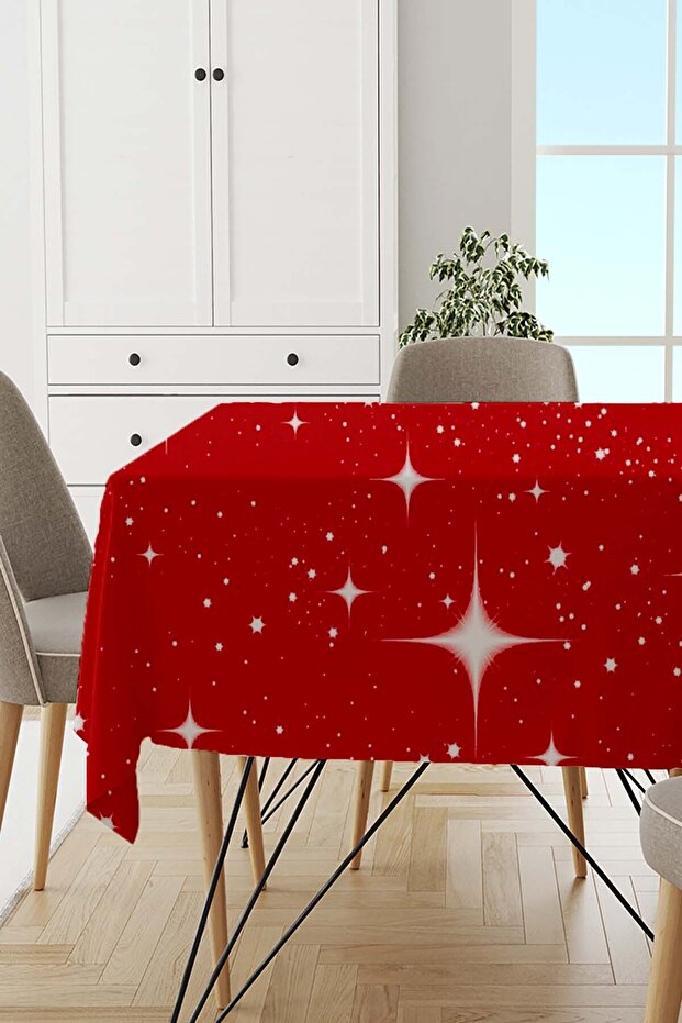 Red New Year Christmas Tablecloth Mso546