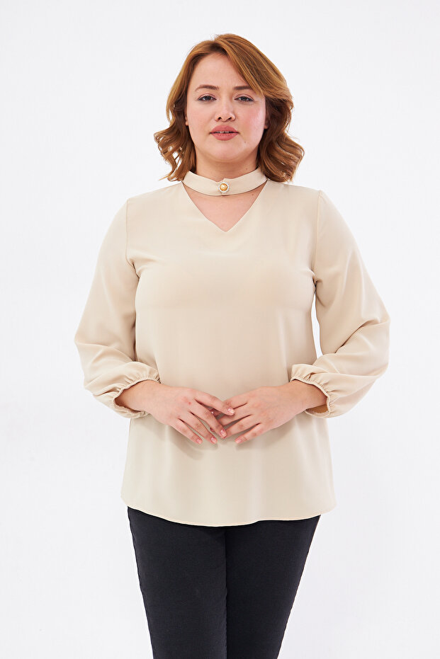 Plus Size Women's Blouse
