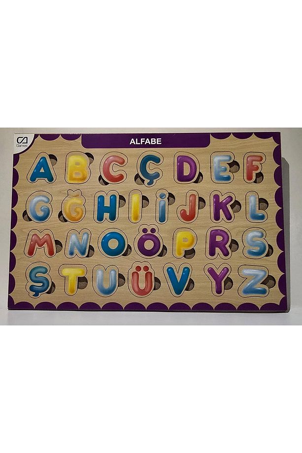 Maketçiniz Alfabe Ahşap Puzzle - 1