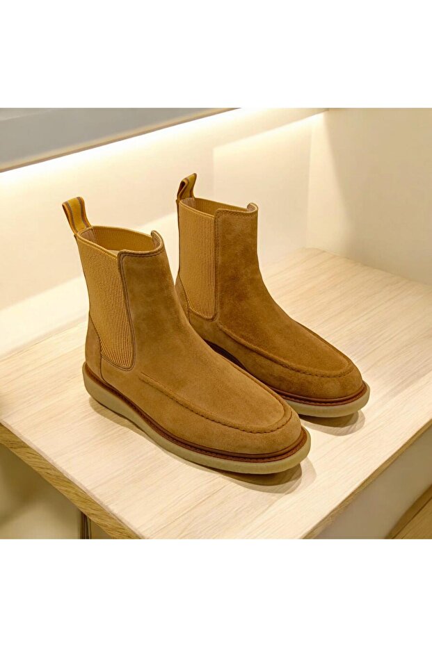 Kale Deve Tüyü Süet Kadın Bot - 6