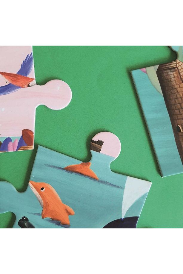 Fairy Tale Puzzle - 24 Parça Çantalı Dev Yer Puzzle ve Posteri - 3 ve Yaş Üstü - 4