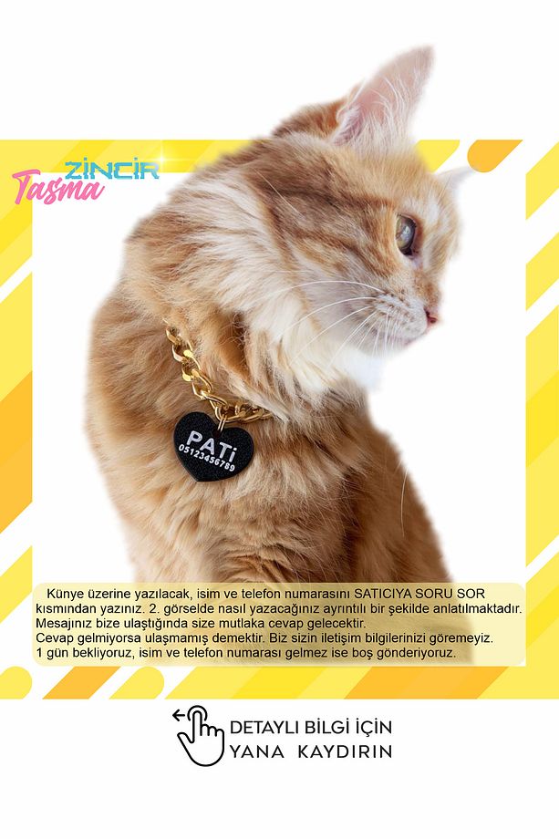 İsimli Kedi-köpek Tasması Yetişkin Ve Yavru Için Uygun Organik - 1