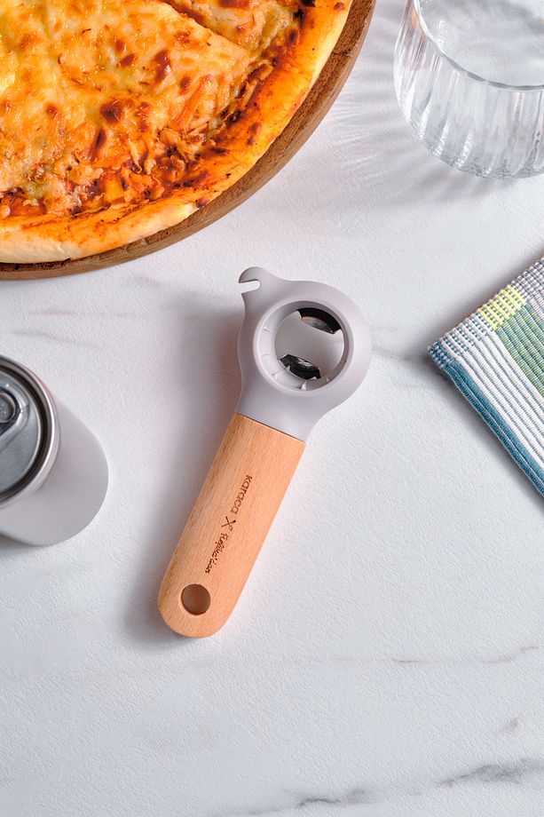 Refika'dan Ahşap Saplı 3 In 1 Açacak 14,5 cm - 1