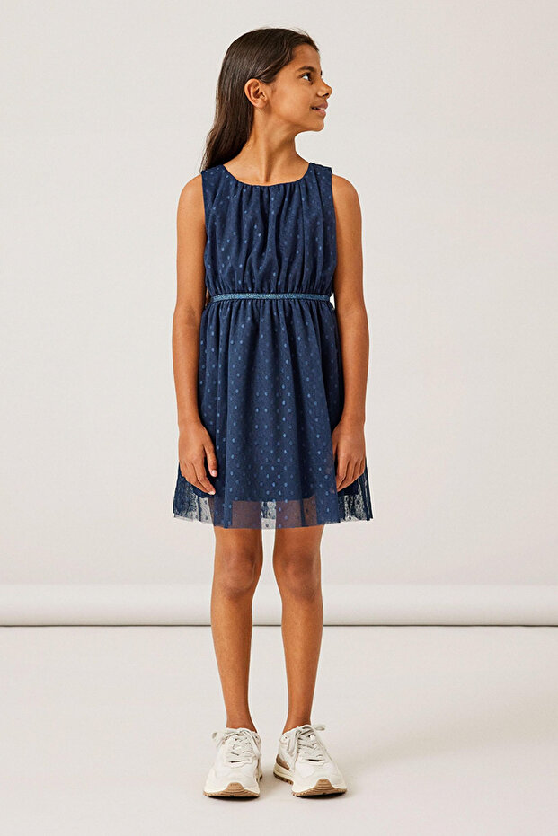 Mädchenkleid Dunkelblau - 10