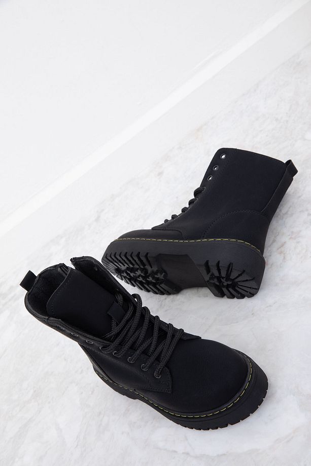 Siyah Mat Çocuk Bot & Bootie 19838 - 4