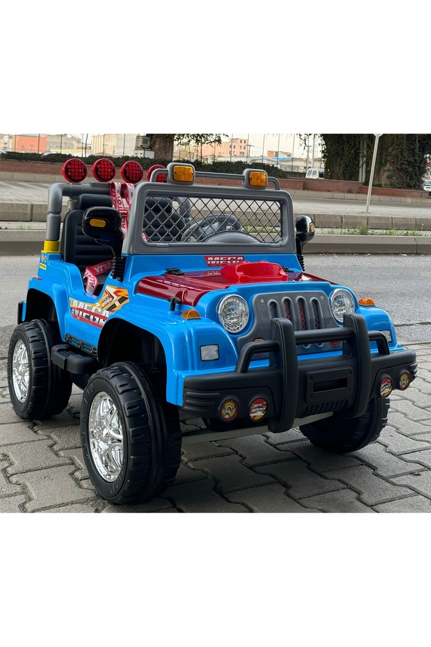 Salman Bisiklet Mega Çift Kişilik Akülü Jeep Araba - 1