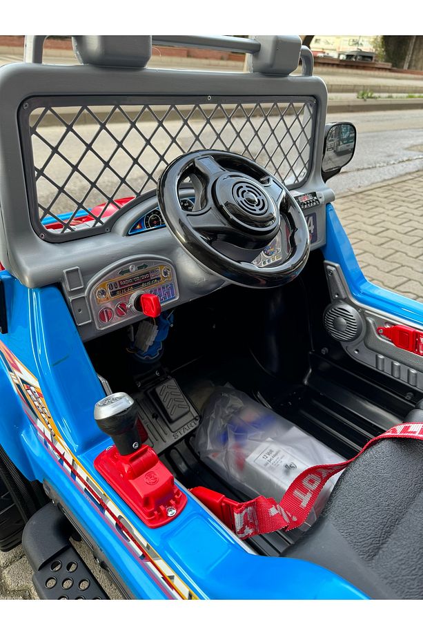 Salman Bisiklet Mega Çift Kişilik Akülü Jeep Araba - 6