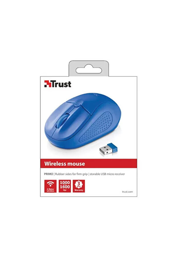 Primo 20786 Kablosuz Mavi Mouse (210098004) - 5