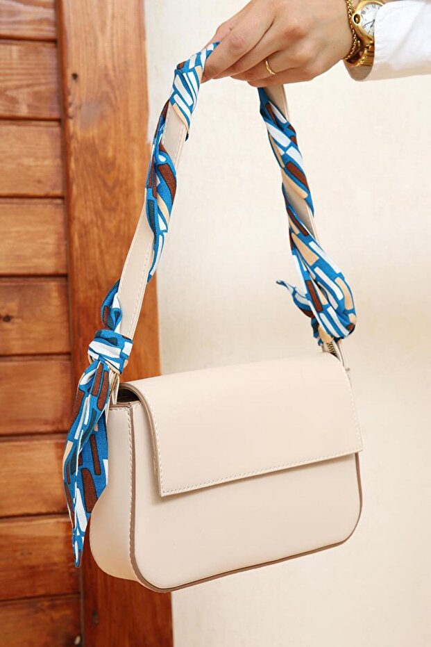 وشاح متعدد الاستخدامات بنمط مطبوع باللون الأزرق الداكن - 3