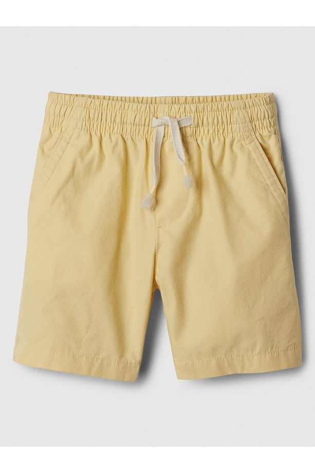 Erkek Bebek Sarı Poplin Pull-on Şort - 1