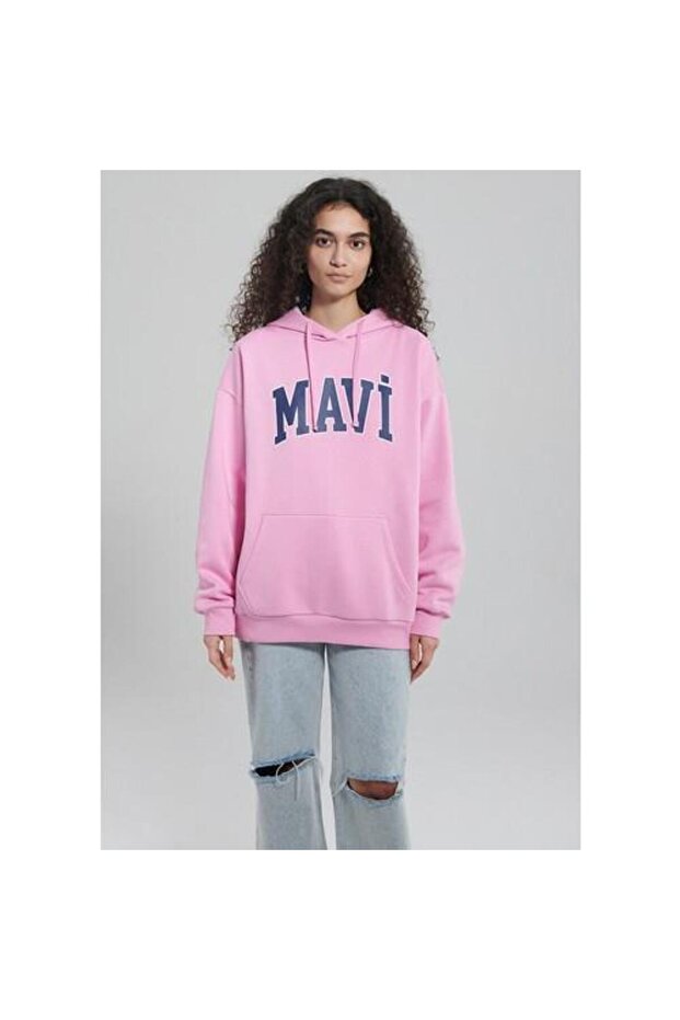 MAVİ LOGO KAPÜŞONLU SWEATSHIRT - 3