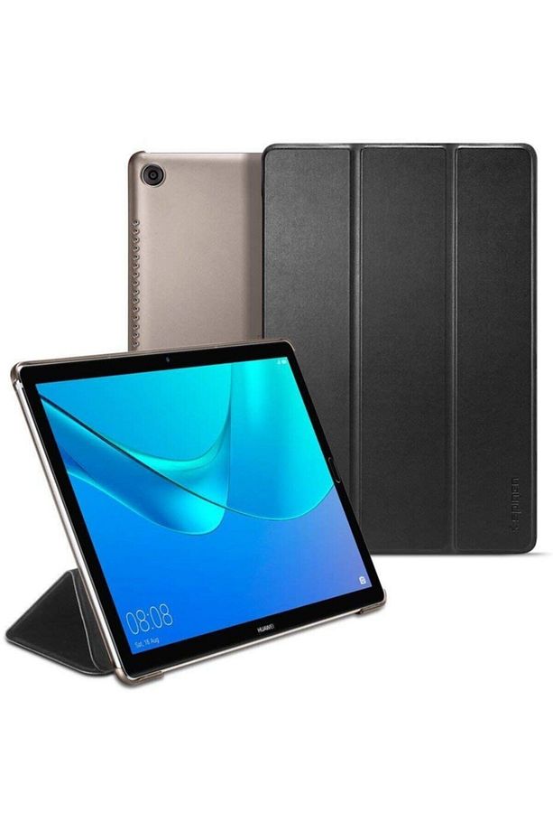 Huawei Mediapad T5 10 10.1 Inç Kılıf Pu Deri Smart Case Siyah - 2