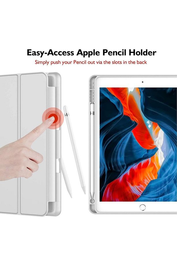 Apple Ipad 9. 8. 7. Nesil 10.2" Kılıf Kalem Bölmeli Smart Case A2602 A2603 A2604 A2605 - 3