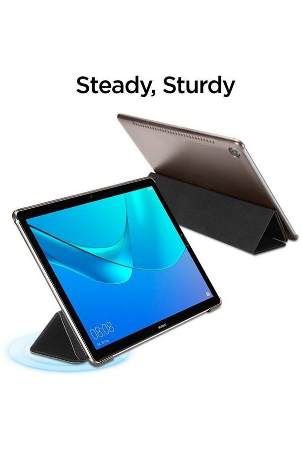 Huawei Mediapad T5 10 10.1 Inç Kılıf Pu Deri Smart Case Siyah - 5