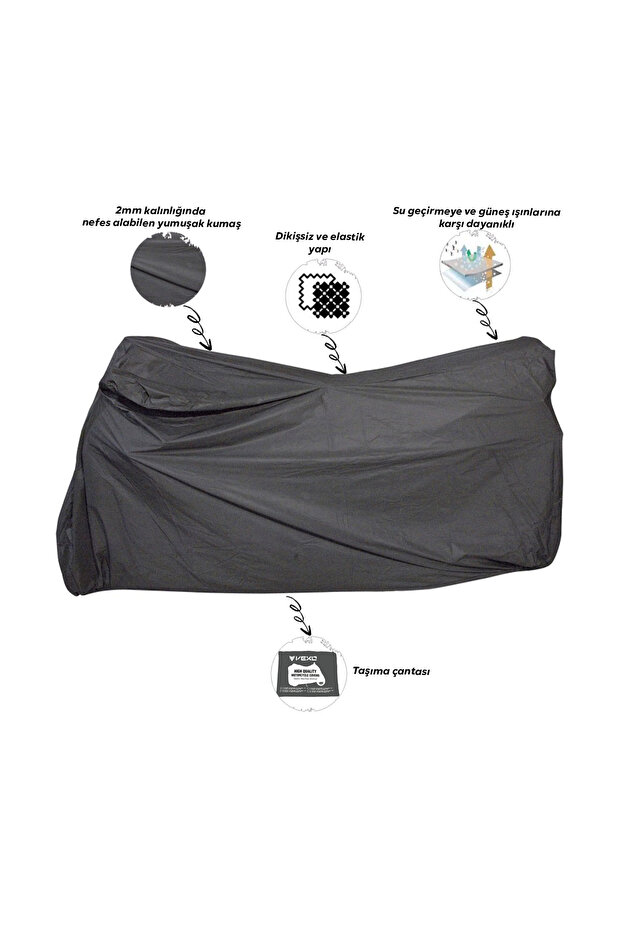 مظلة قماشية PLUS MIFOLON BLACK X-LARGE 270 سم × 95 سم × 130 سم