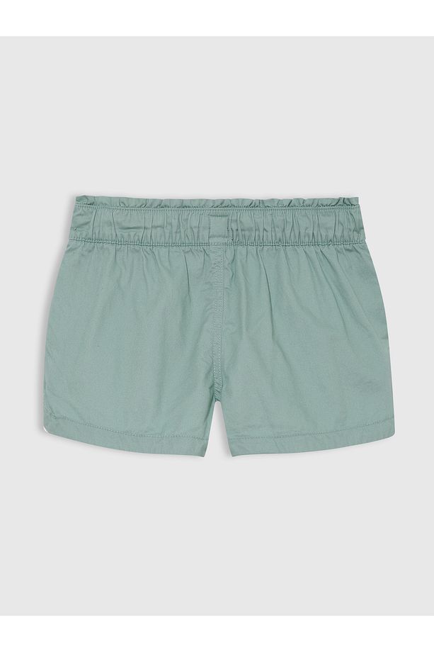 Kız Çocuk Yeşil Twill Pull-on Washwell™: Şort - 2