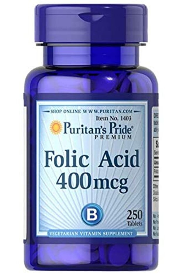 Folic Acid Tablets, 400mcg, 250 Tablets