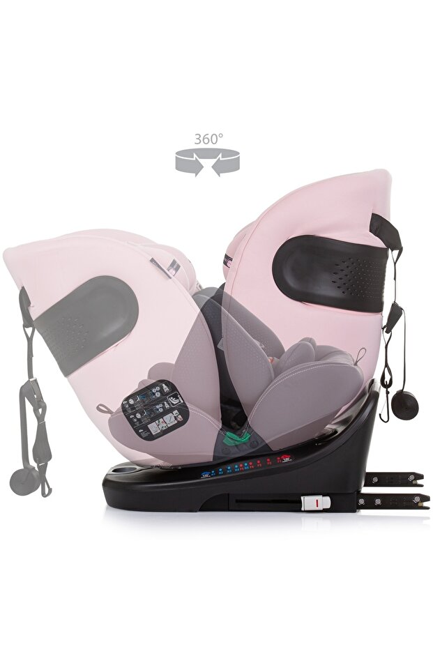 Scaun auto Chipolino Motion I-Size 40-150 cm flamingo cu sistem Isofix - 7