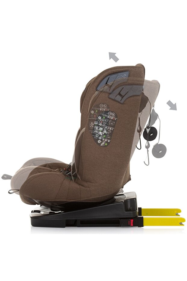 Scaun auto Chipolino X Factor I-Size 40-150 cm macadamia cu sistem Isofix - 5