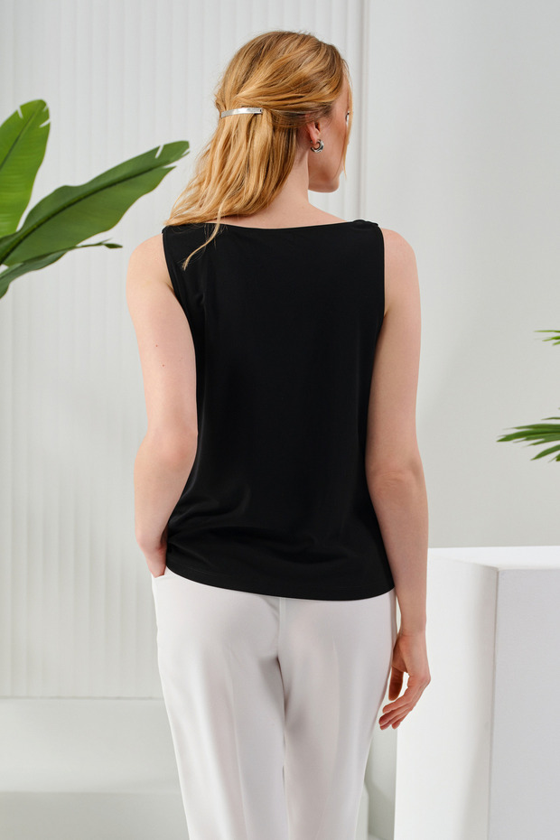 Degaje Yaka Kolsuz Bluz - 4