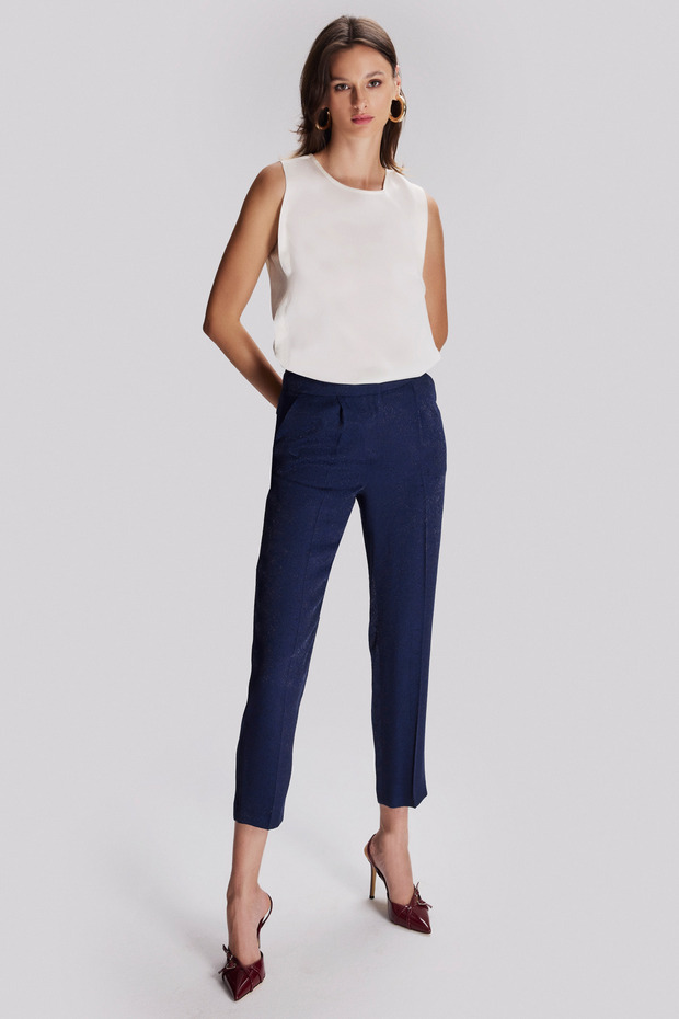 Dokulu Şık Pantolon - 1