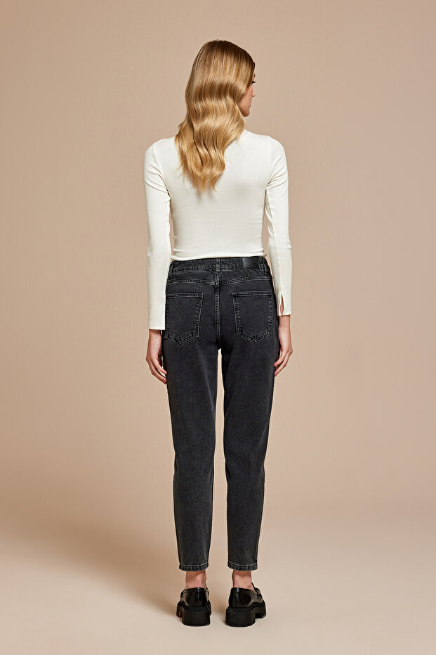 Havuç Form Denim Pantolon - 5